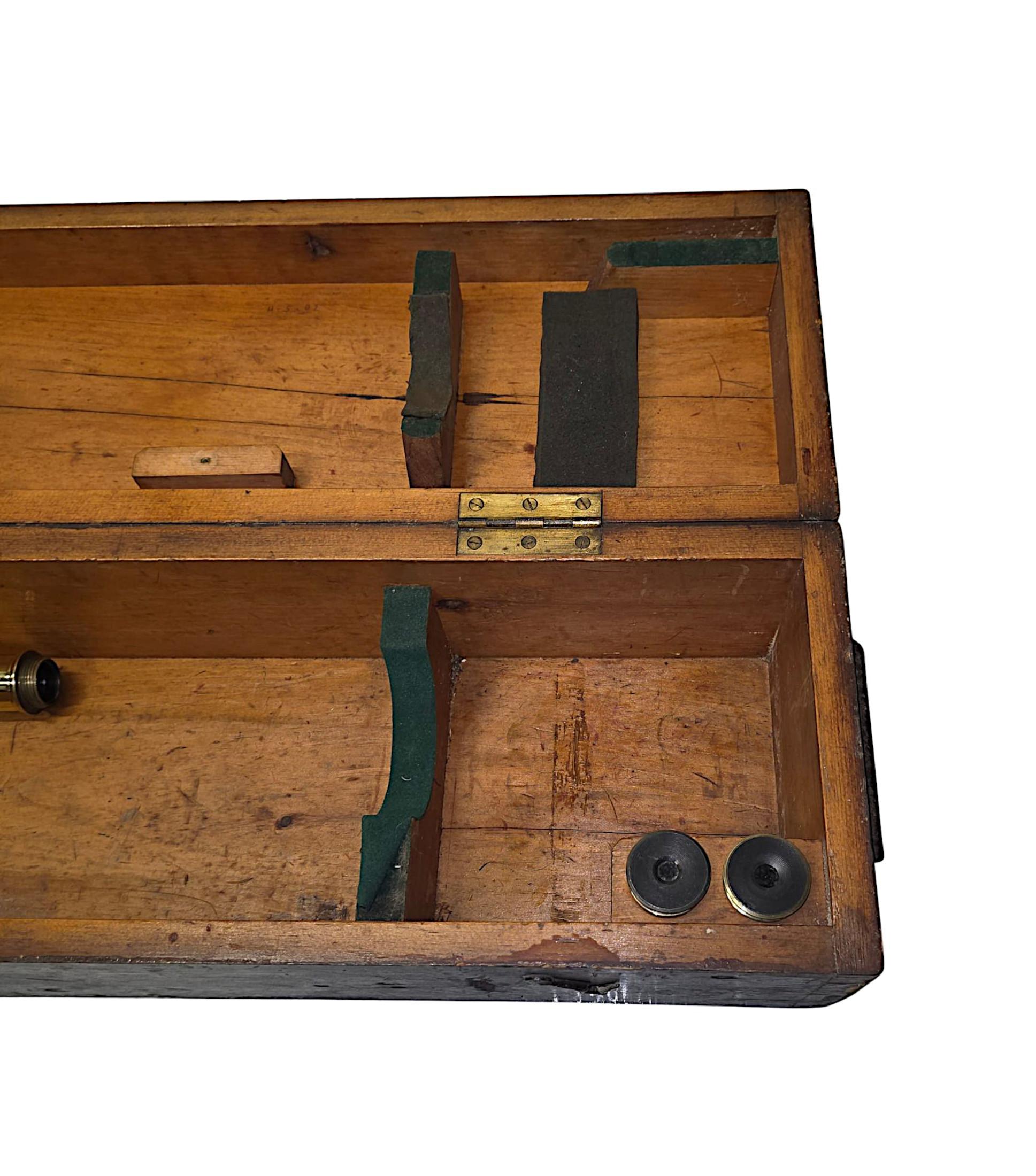 A Very Rare 19th Century Four Inch Diameter Telescope by 'Steward of London' im Angebot 9