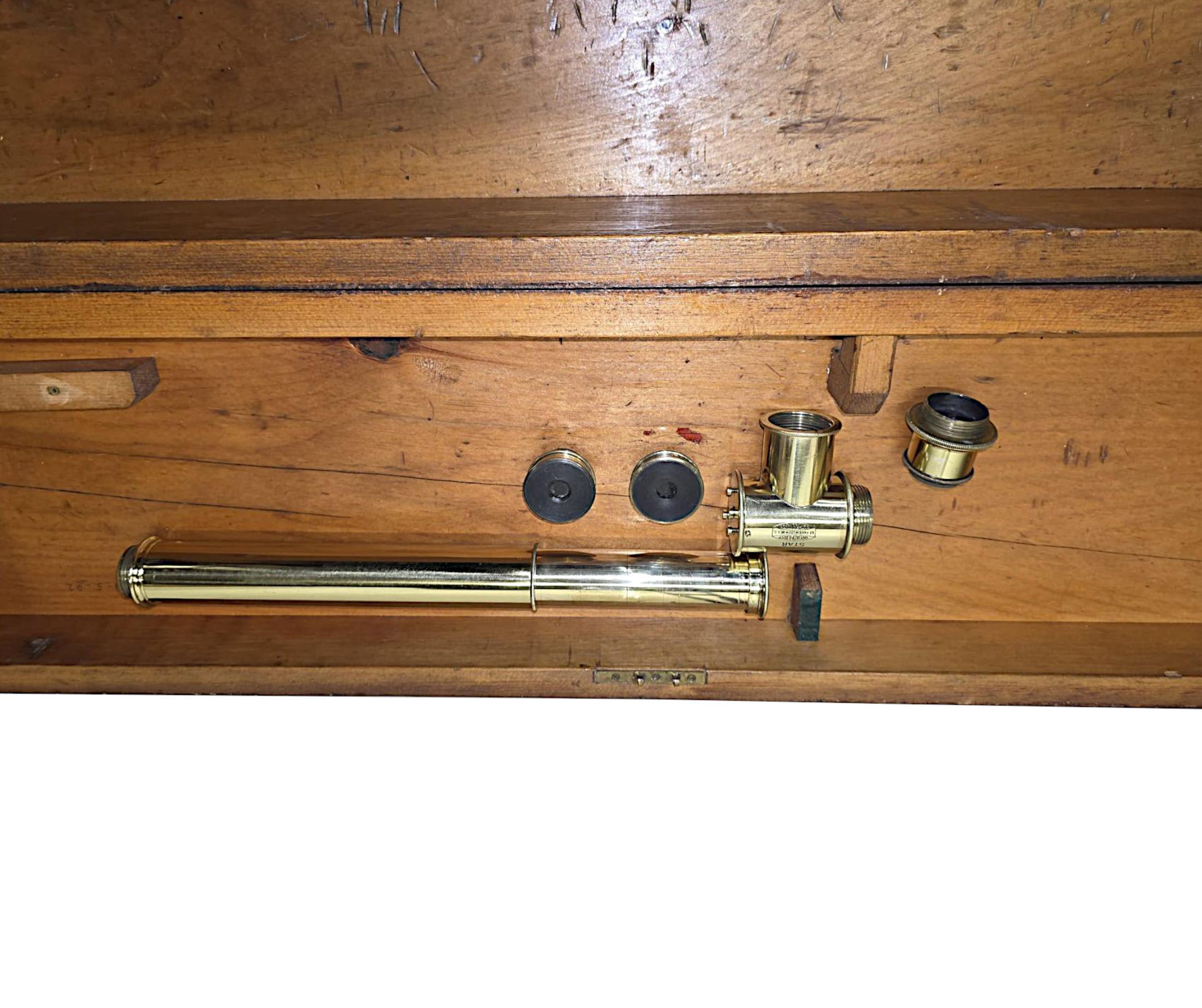 A Very Rare 19th Century Four Inch Diameter Telescope by 'Steward of London' im Angebot 10