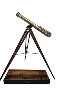 Un rarissimo telescopio del XIX secolo con un diametro di quattro pollici, realizzato da 'Steward of London'.