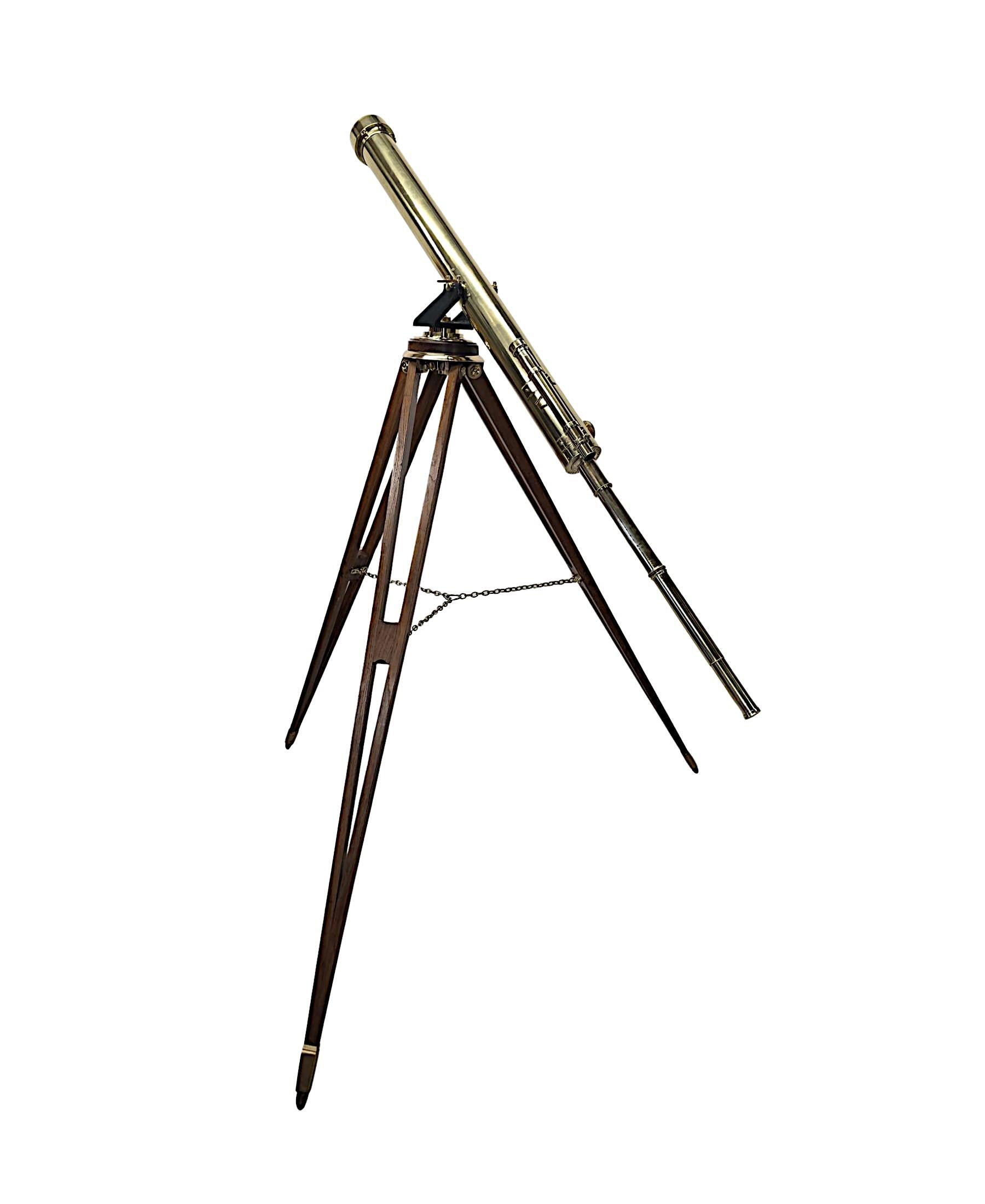 A Very Rare 19th Century Four Inch Diameter Telescope by 'Steward of London' im Zustand „Gut“ im Angebot in Dublin, IE