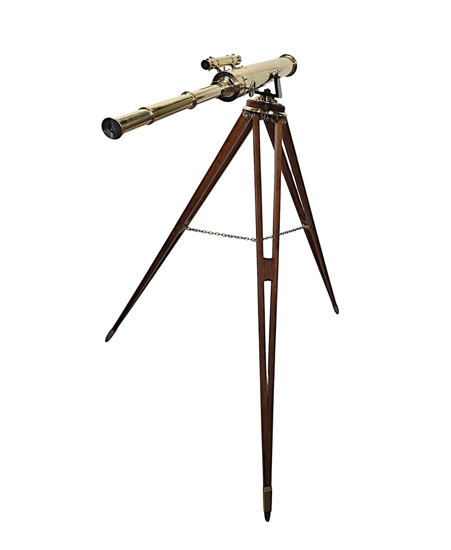 A Very Rare 19th Century Four Inch Diameter Telescope by 'Steward of London' im Angebot 1