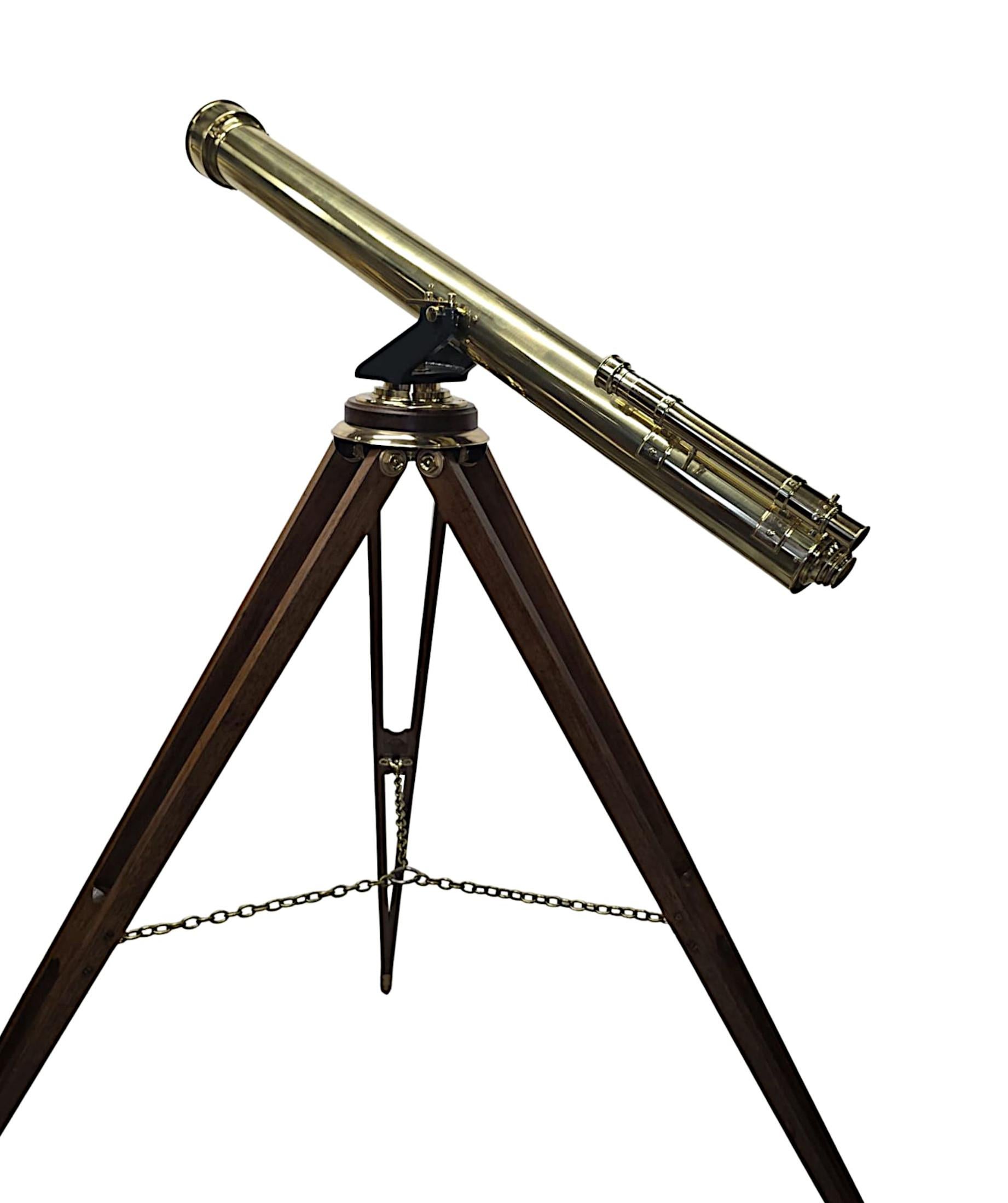 A Very Rare 19th Century Four Inch Diameter Telescope by 'Steward of London' im Angebot 2