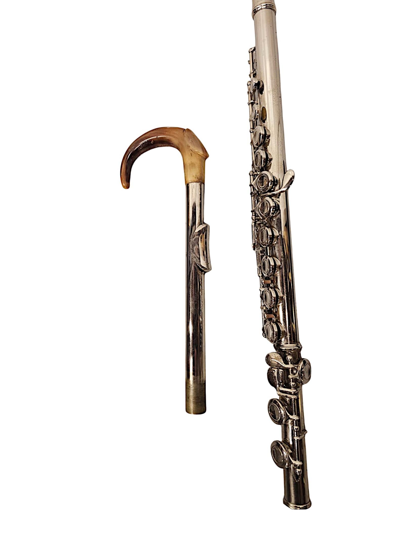 Très rare canne de marche à flûte du 19e siècle Bon état - En vente à Dublin, IE