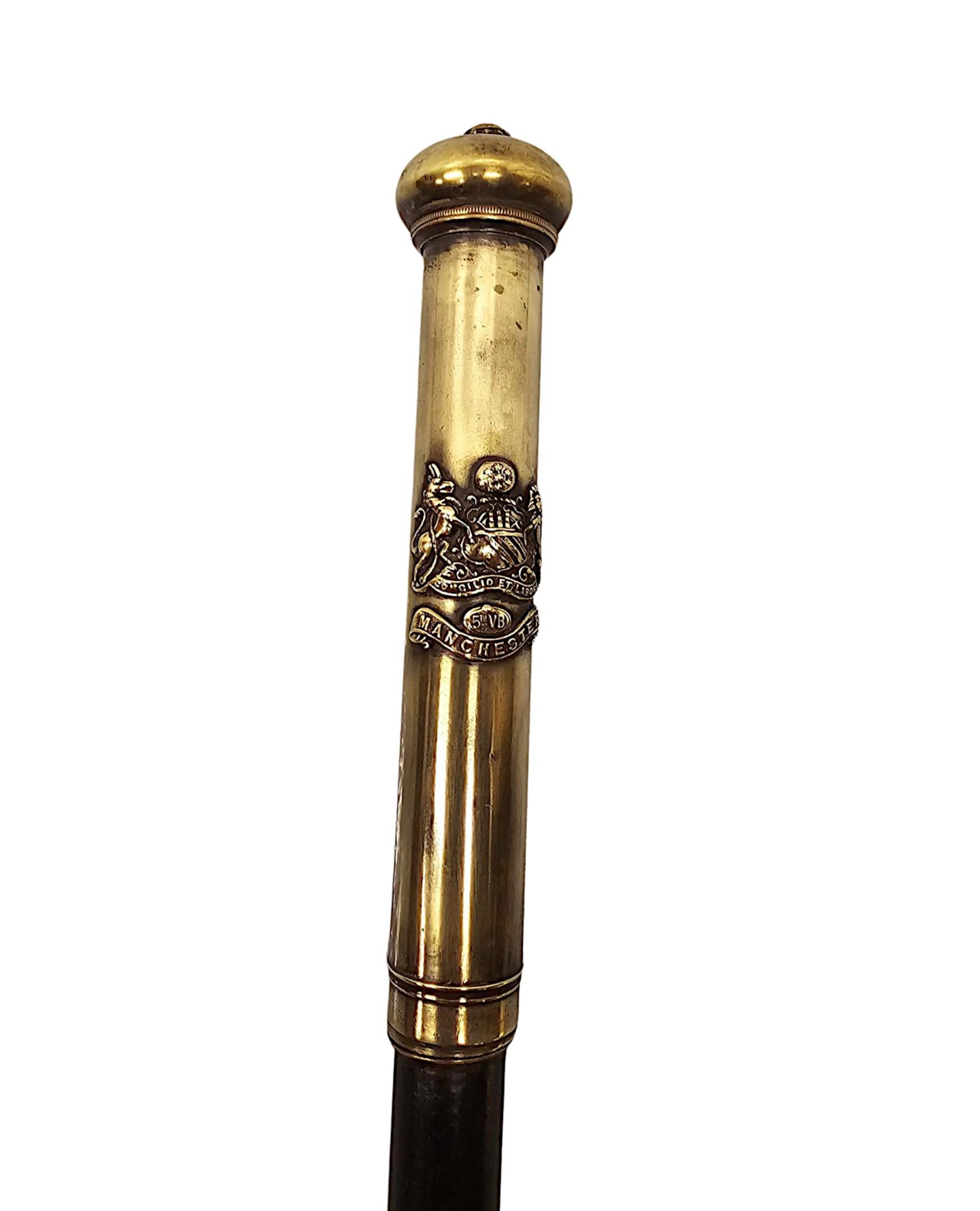 Rarísimo bastón artilugio del siglo XIX con telescopio de latón en Bueno estado para la venta en Dublin, IE