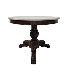 A Very Rare 19th Century Marble Top Mahogany Based Centre Table