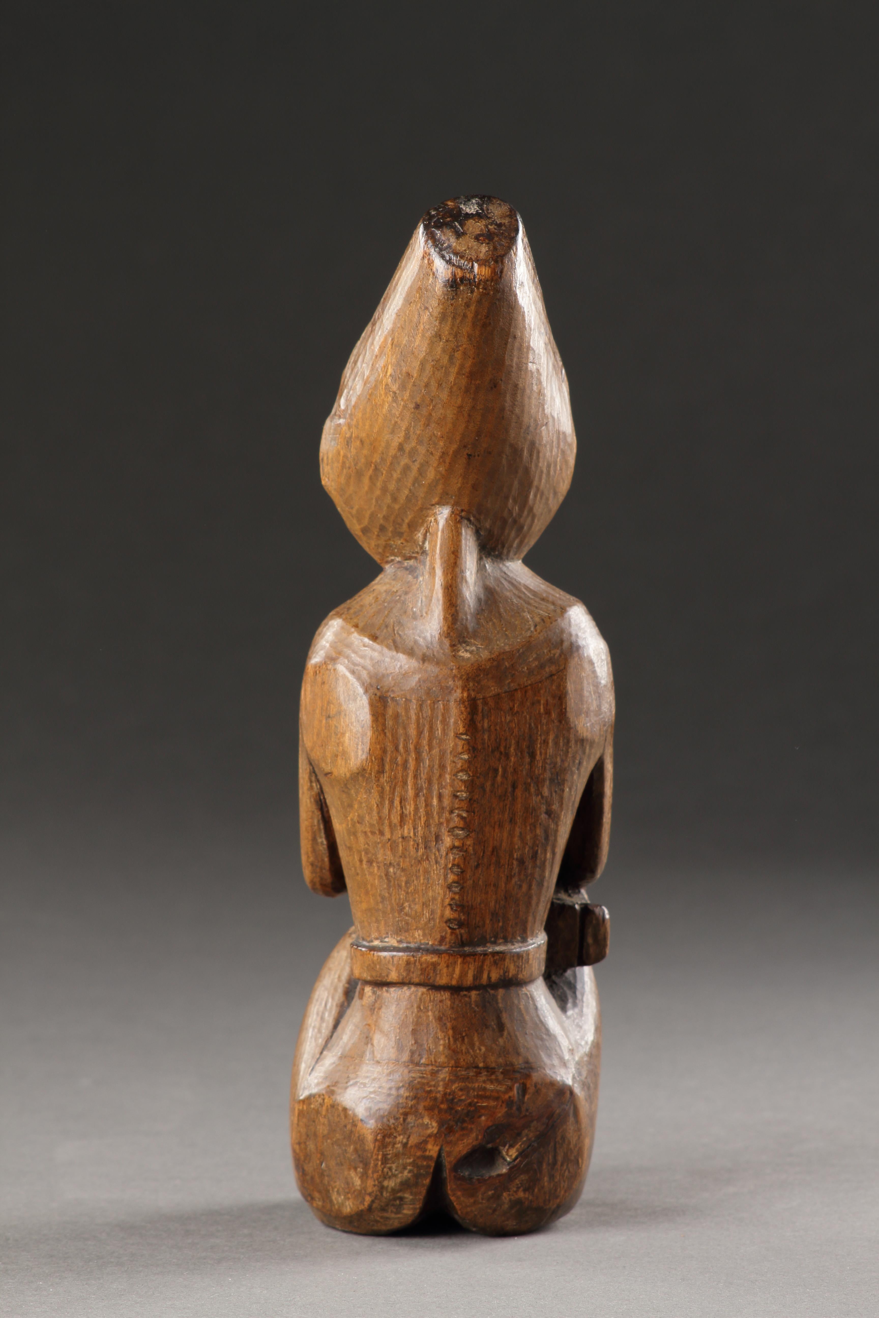 19th Century A Very Rare and Early Northwest Coast Maternity Figure For Sale