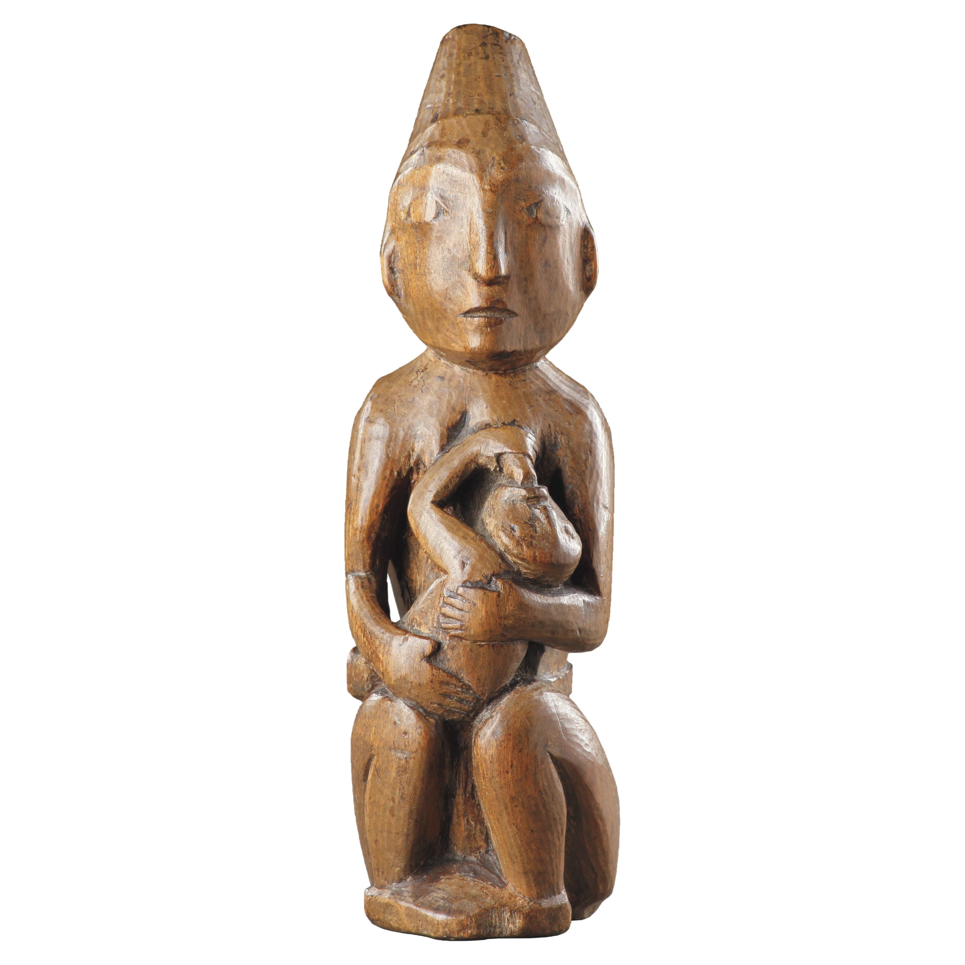 A Very Rare and Early Northwest Coast Maternity Figure For Sale