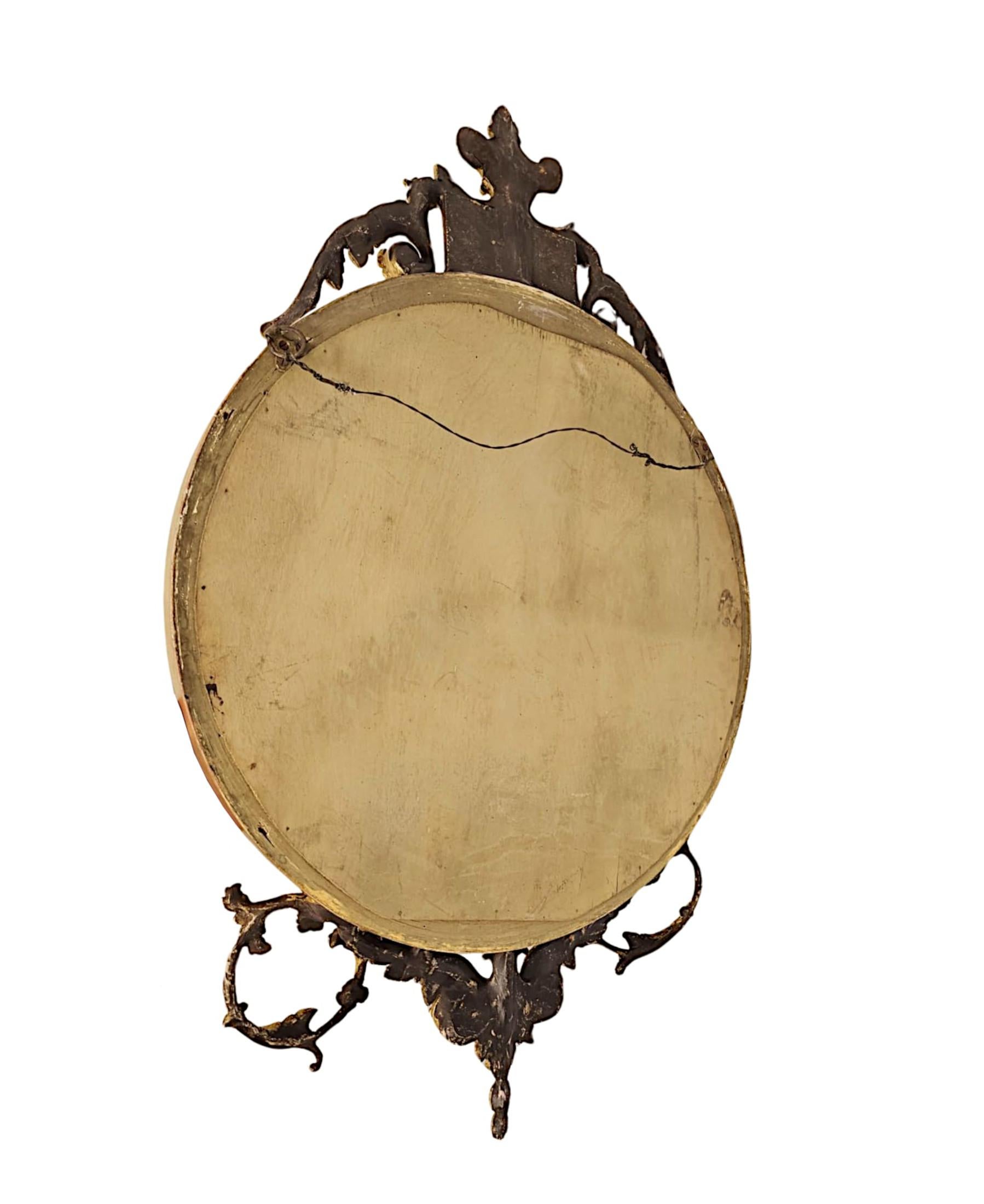  Ein sehr seltener und schöner Girandole-Spiegel aus Giltwood aus dem 19. (19. Jahrhundert) im Angebot