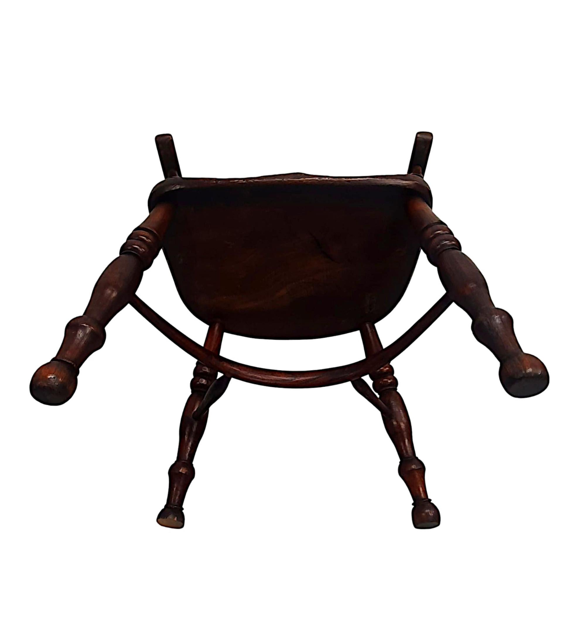 Très rare fauteuil Windsor du 19ème siècle à haut dossier en vente 1