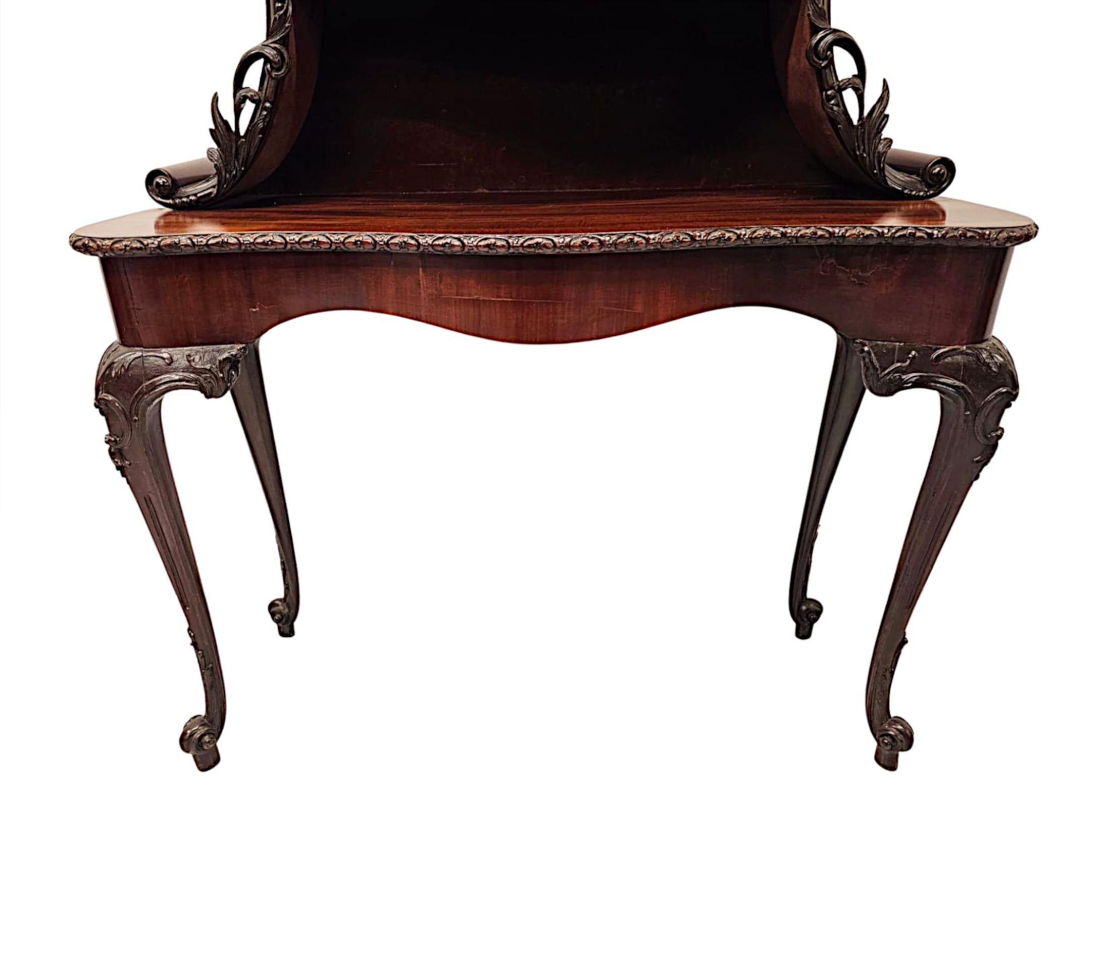 A Very Rare and Fine 19th Century  Pair of Mahogany Bookcases or Display Cases For Sale 4