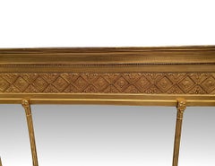 Very Rare and Fine 19th Century Three Compartmental Giltwood Overmantle Mirror