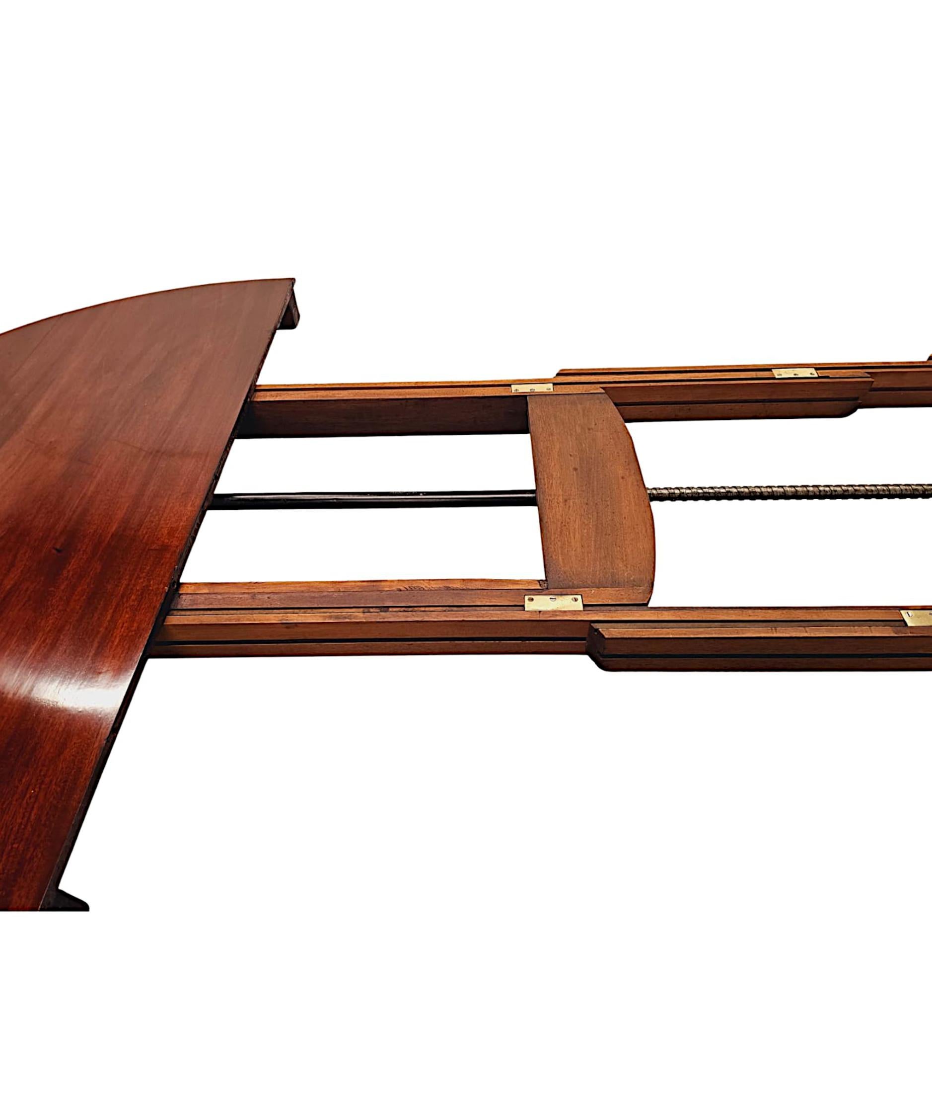 Une très rare table de salle à manger irlandaise du 19e siècle dans le style de Strahan en vente 4