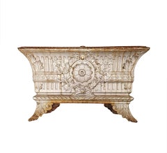 A Very Rare and Fine Pair of 19th Century Cast Iron Garden Planters