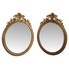 A Very Rare and Fine Pair of 19th Century Giltwood Pier Mirrors