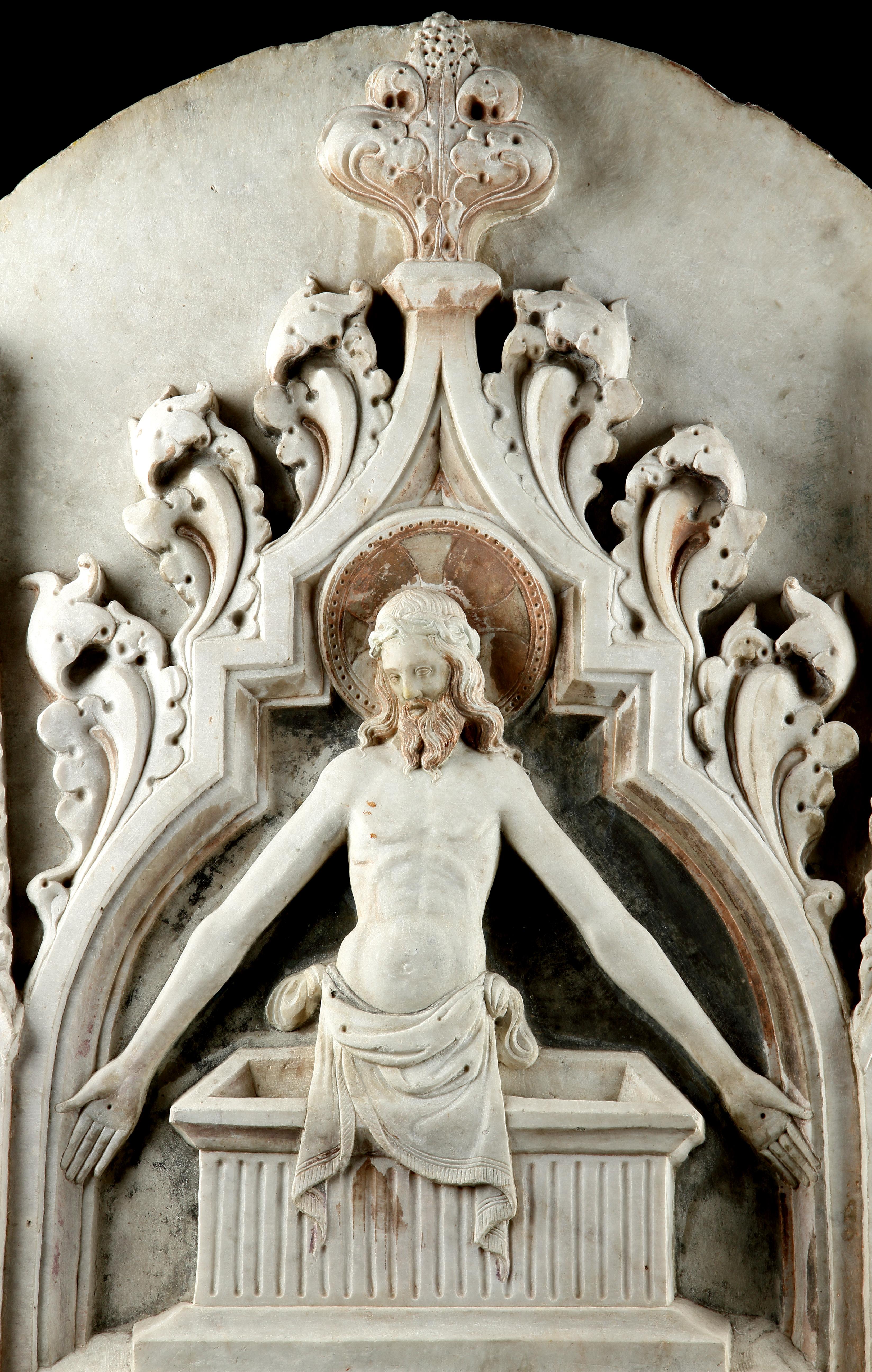 Renaissance Un très rare et important relief en marbre représentant la 
