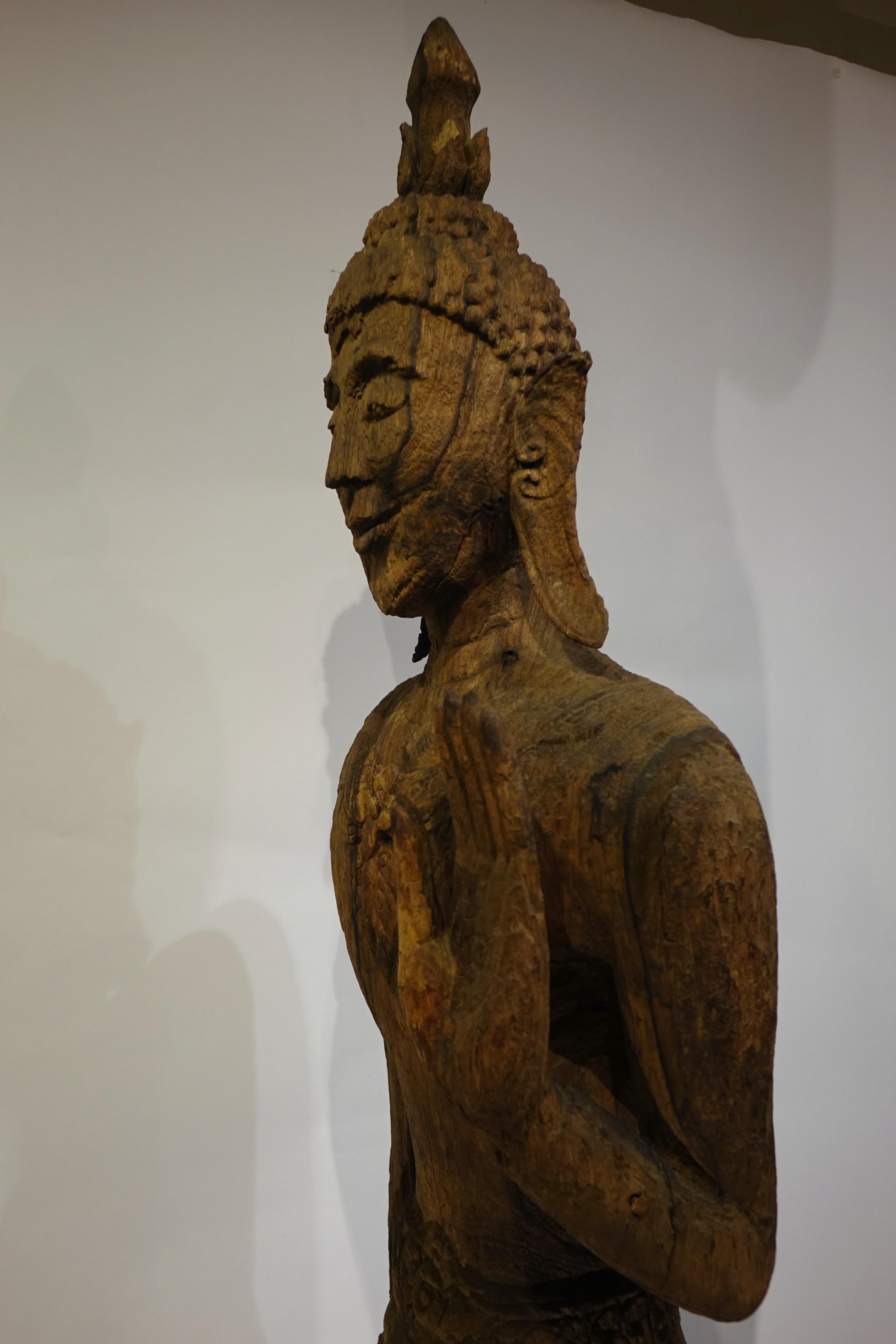 A  Seltener und großer Bouddha, Lao, 17. Jahrhundert, sehr selten. Luang Prabang Stil . im Angebot 6