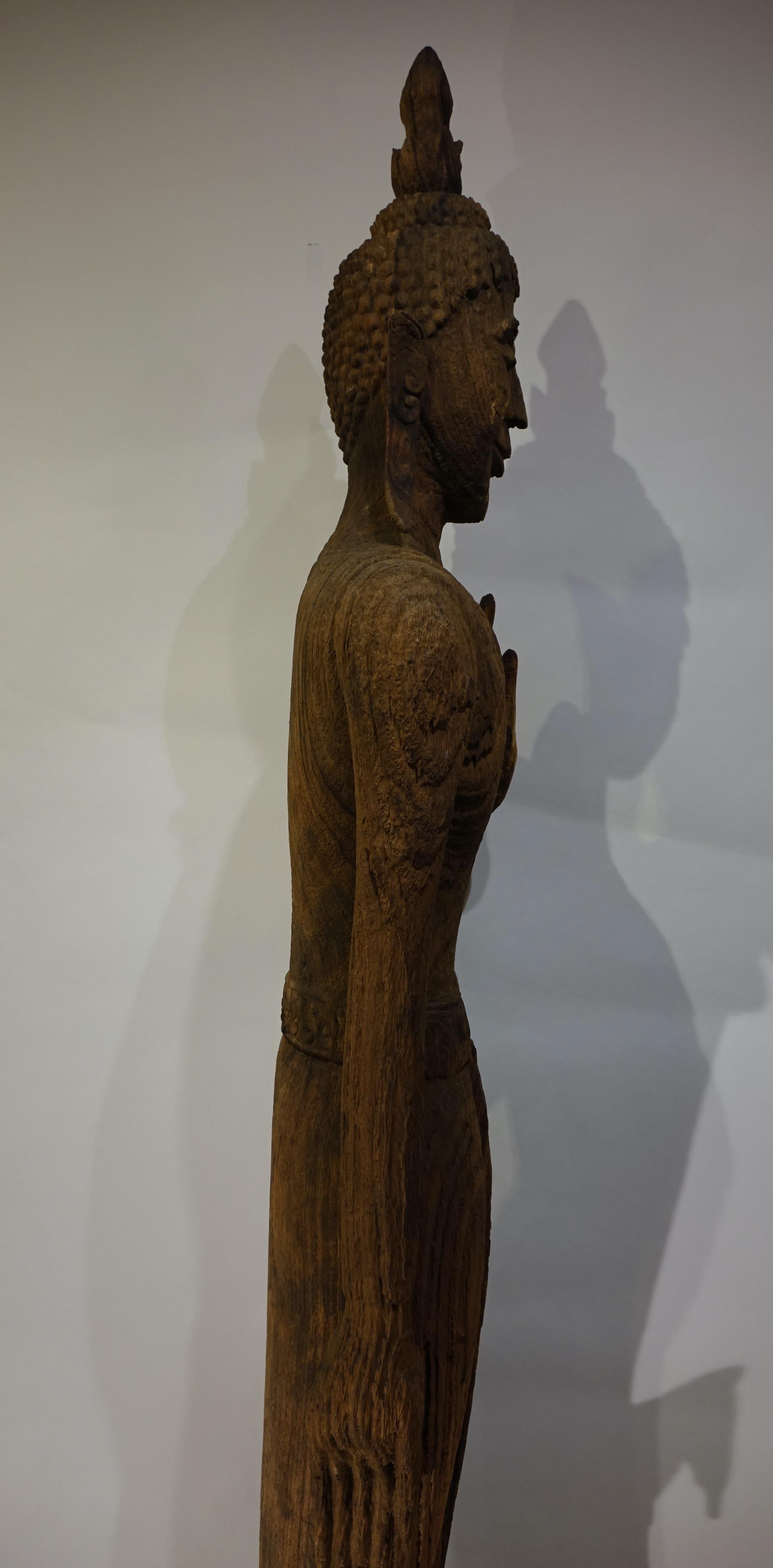 A  Seltener und großer Bouddha, Lao, 17. Jahrhundert, sehr selten. Luang Prabang Stil . im Angebot 11