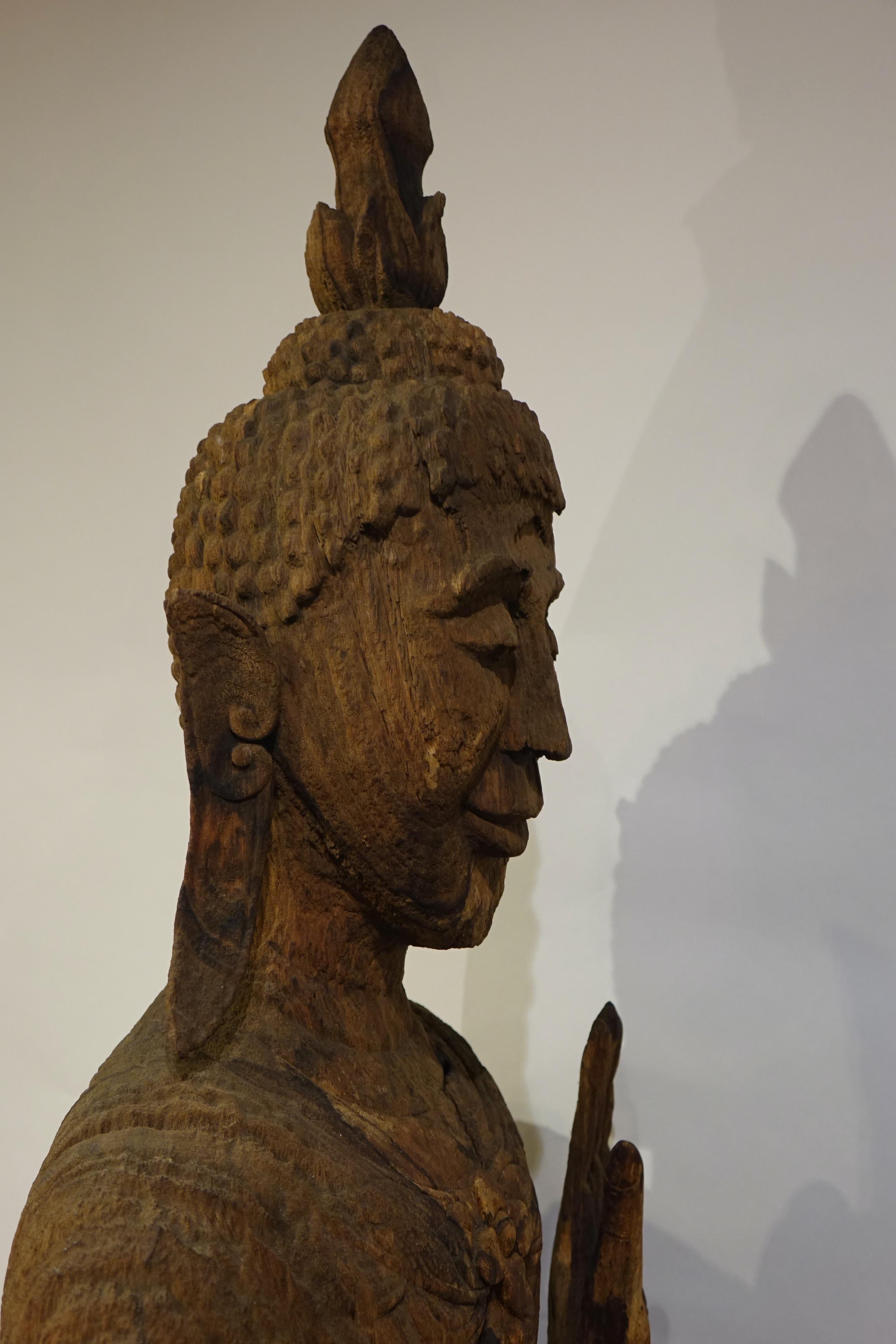 A  Seltener und großer Bouddha, Lao, 17. Jahrhundert, sehr selten. Luang Prabang Stil . im Angebot 12