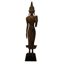 A  Very Rare and Large Bouddha , Lao 17th Century. Luang Prabang Style .
