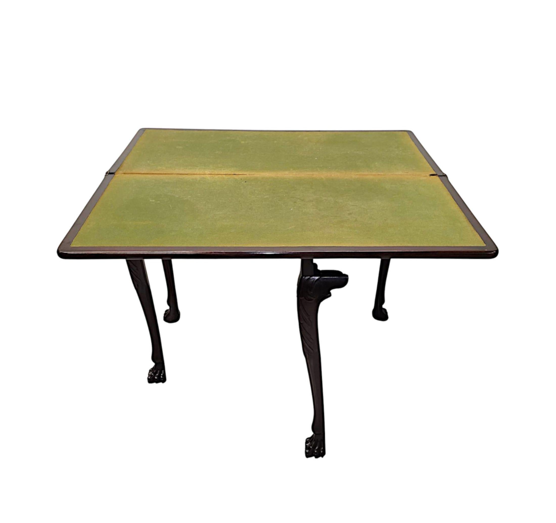 Eine sehr seltene frühen 19. Jahrhundert Irish Turn Over Leaf Spiele Tisch (Georgian) im Angebot