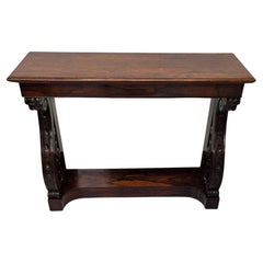A Very Rare Early 19th Century Mirror Back Console Table