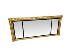 A Very Rare Early 19th Century Regency Compartmental Overmantel Mirror