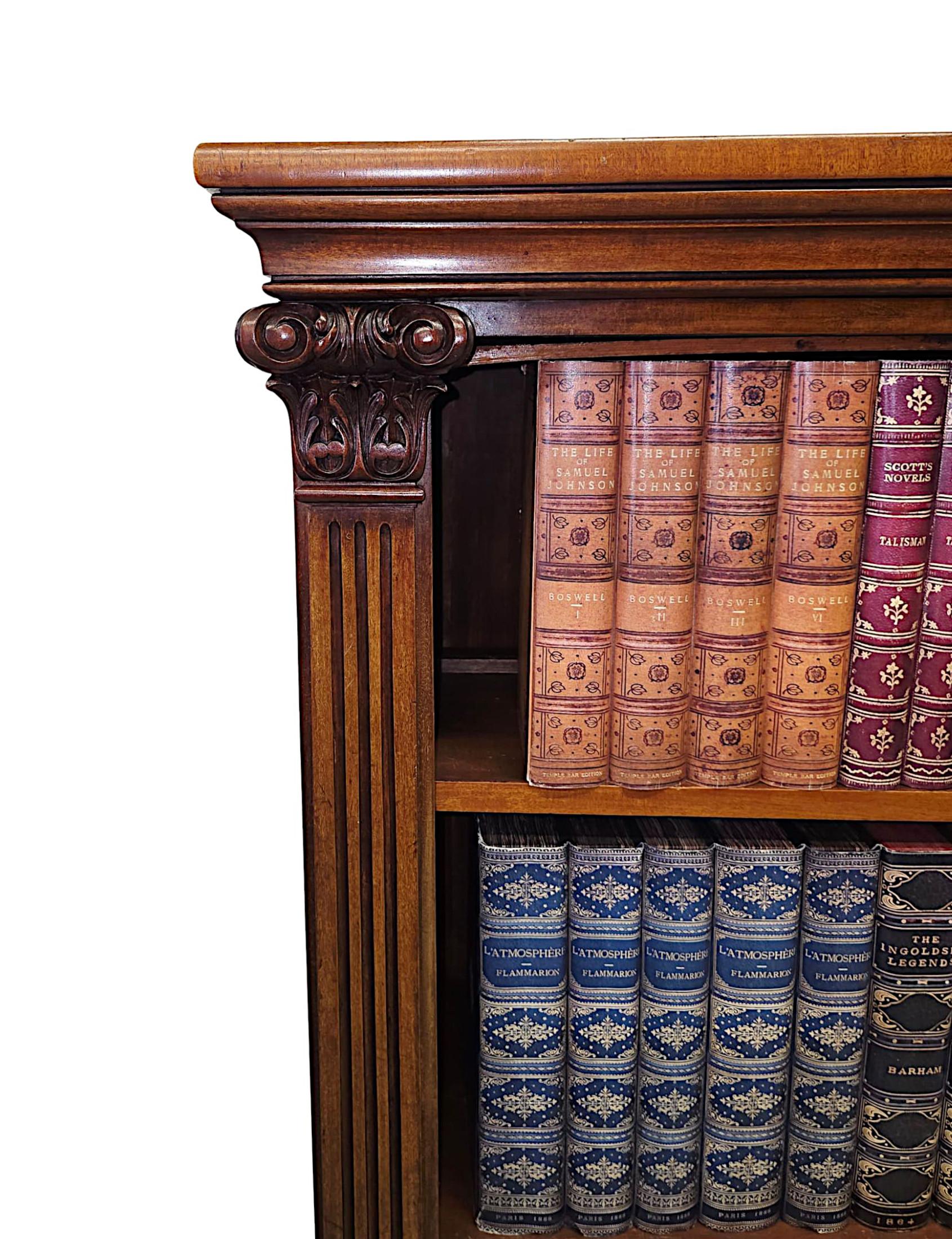 XIXe siècle Très rare grande bibliothèque ouverte du début du 19ème siècle de William IV en vente
