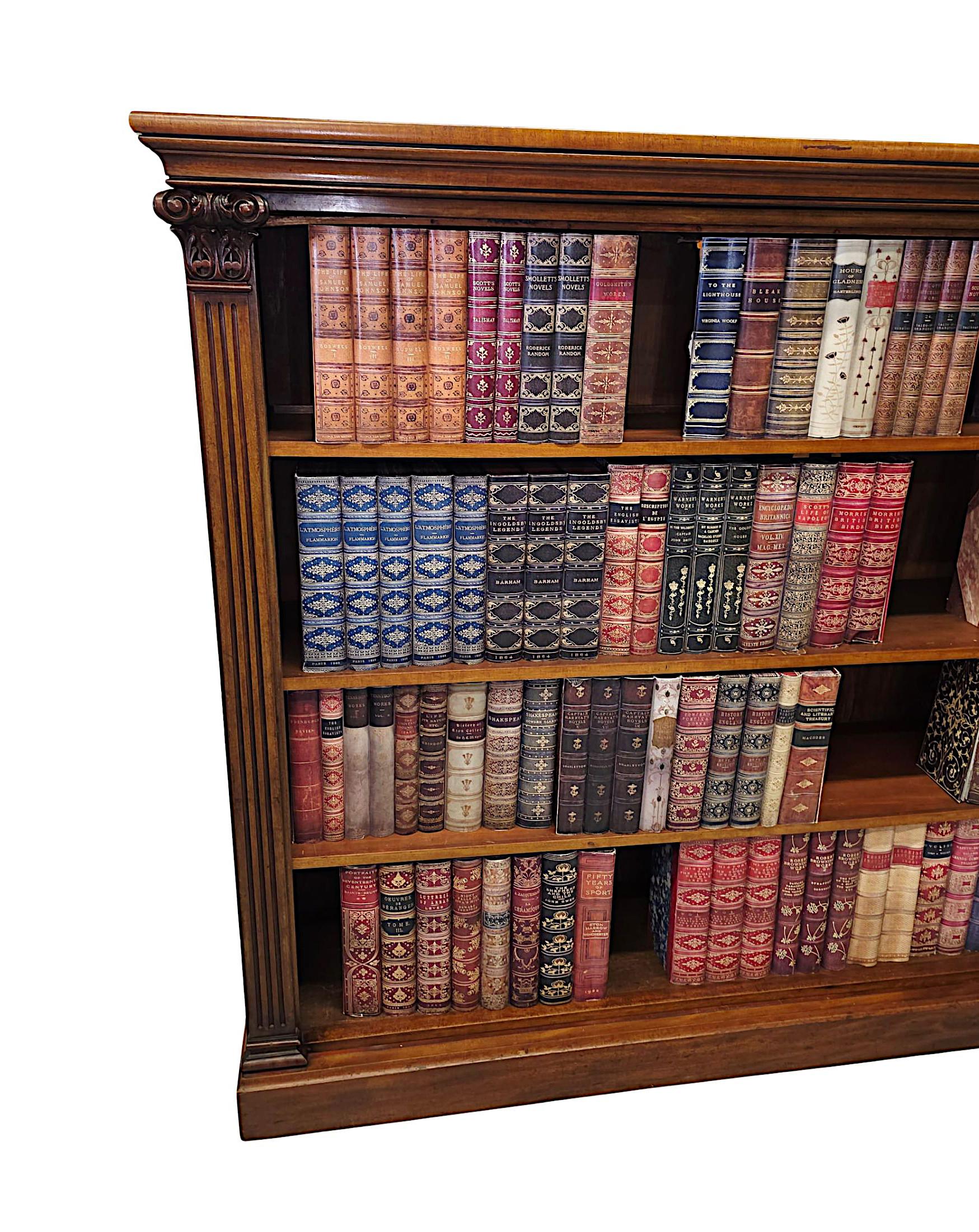 Très rare grande bibliothèque ouverte du début du 19ème siècle de William IV en vente 1