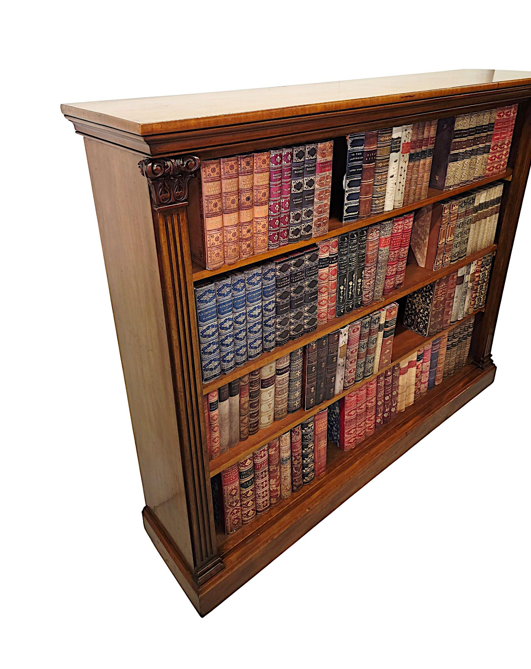 Très rare grande bibliothèque ouverte du d�ébut du 19ème siècle de William IV en vente 2