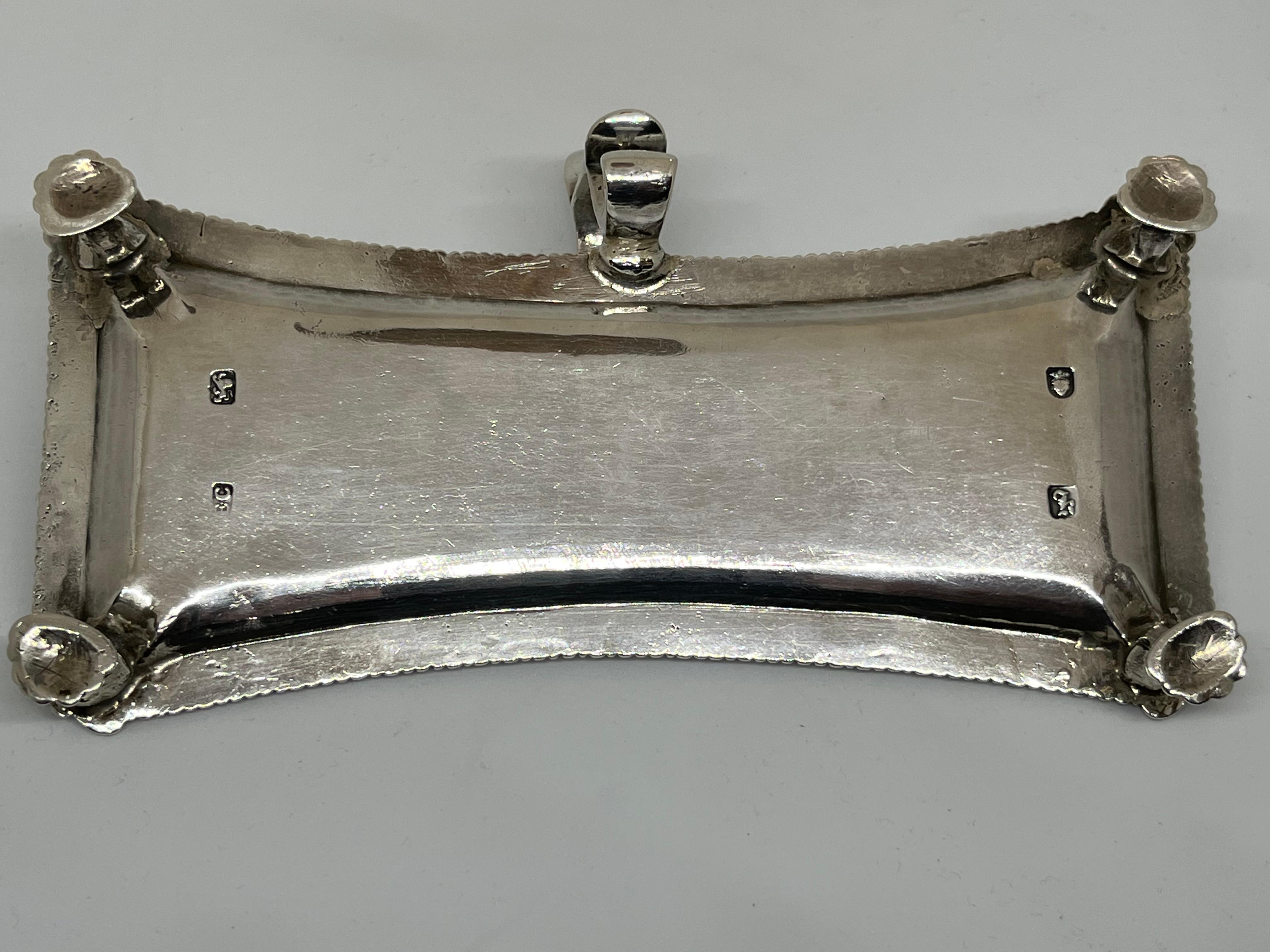 Mid-18th Century Very Rare Eighteenth-Century Silver Matching Snuffer on Stand