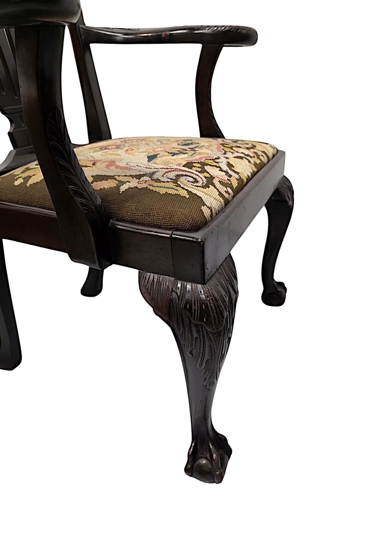 A Very Rare Irish 19th Century Armchair Attributed to 'Butlers' of Dublin For Sale 2