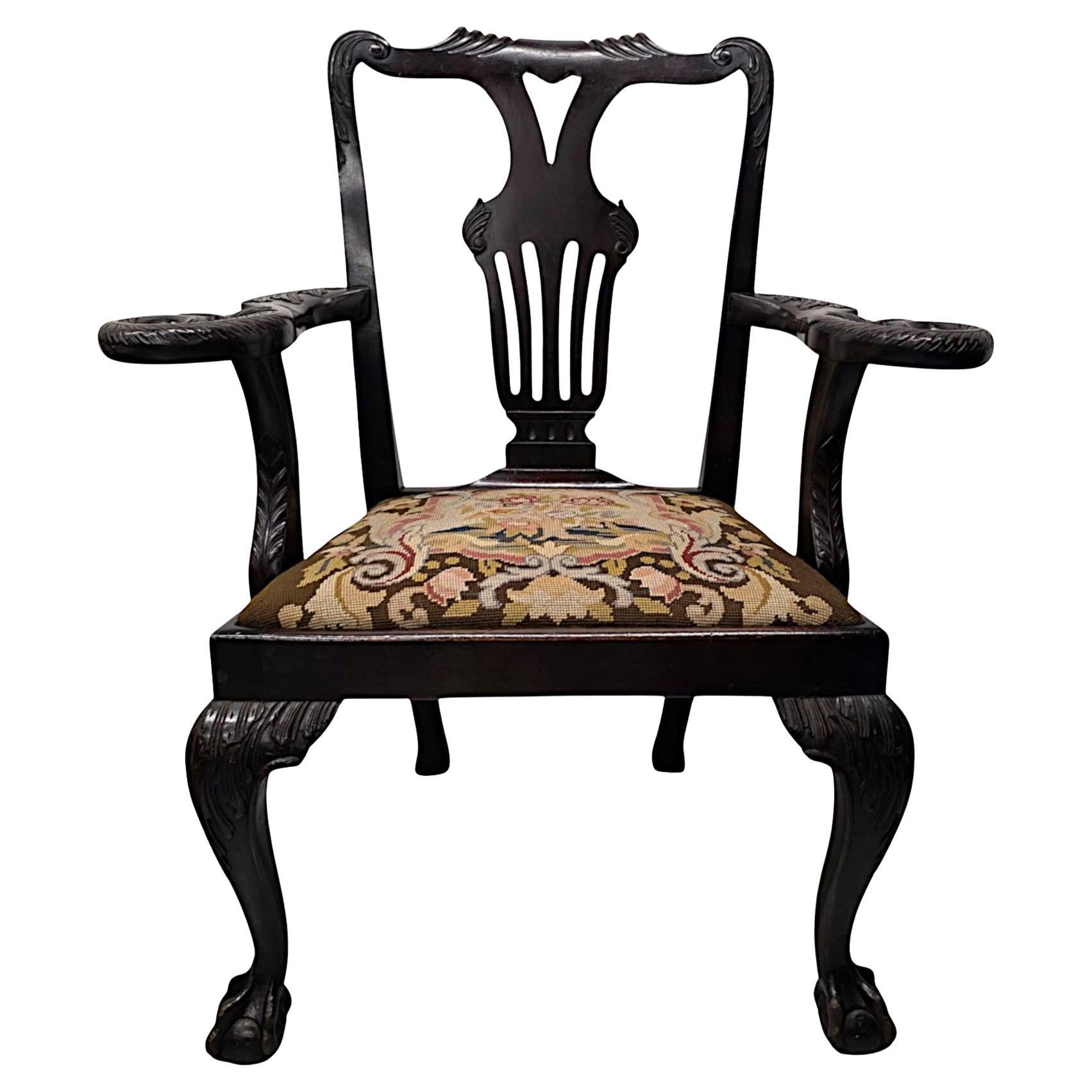 A Very Rare Irish 19th Century Armchair Attributed to 'Butlers' of Dublin