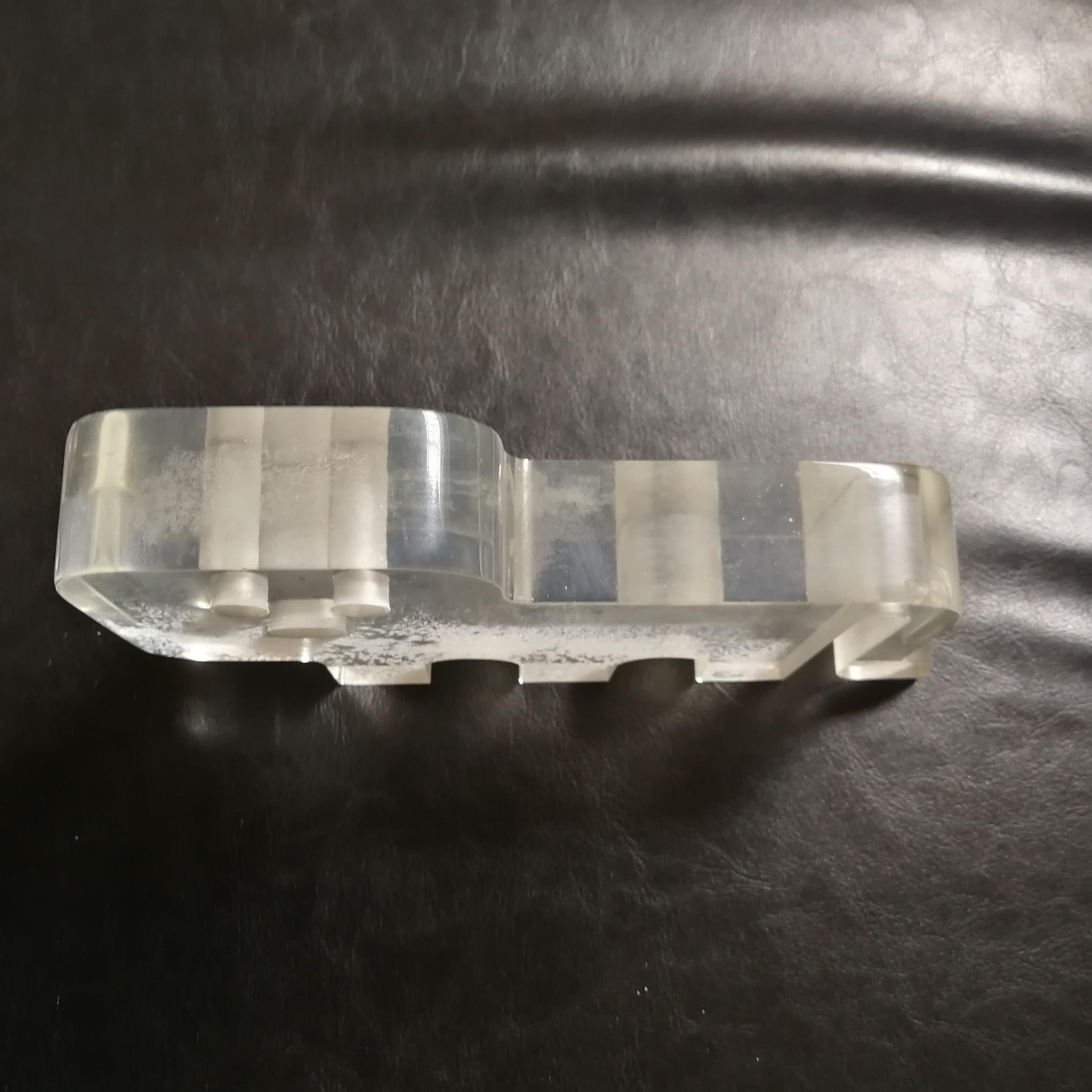 Late 20th Century Very Rare Lion 'Lucite' Animal by Silvio Russo for Guzzini Italy 1970 Period