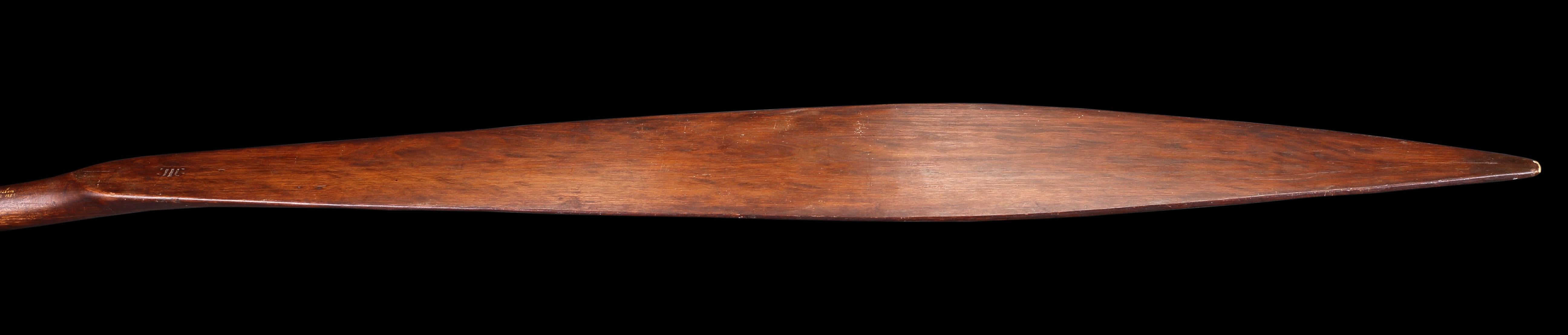 New Zealand A Very Rare Long Maori Paddle ‘Hoe’  For Sale