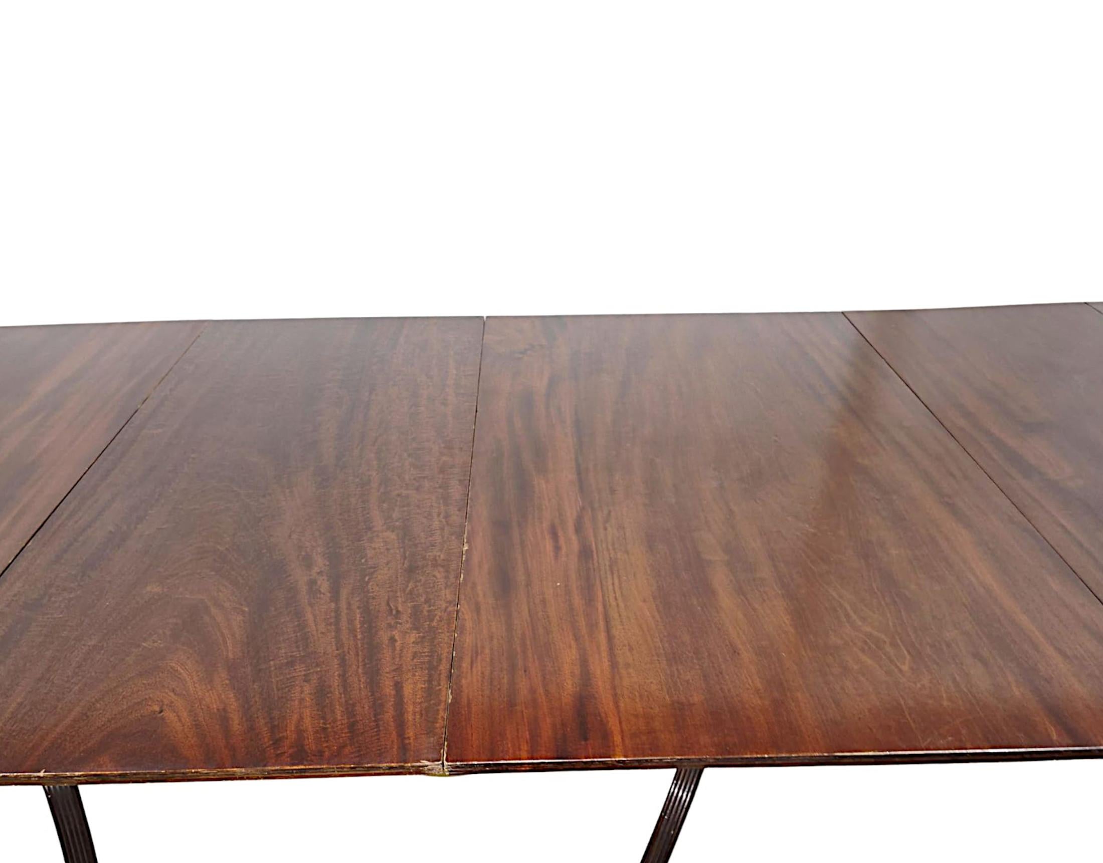 Brass A Very Rare Massive 19th Century Country House Extendable Dining Table For Sale