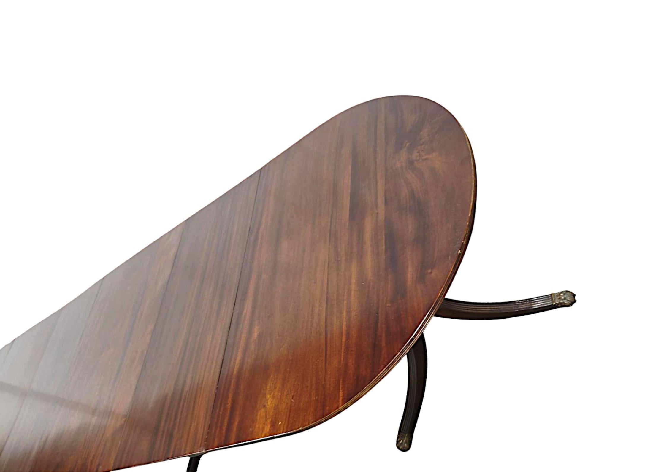 A Very Rare Massive 19th Century Country House Extendable Dining Table For Sale 1