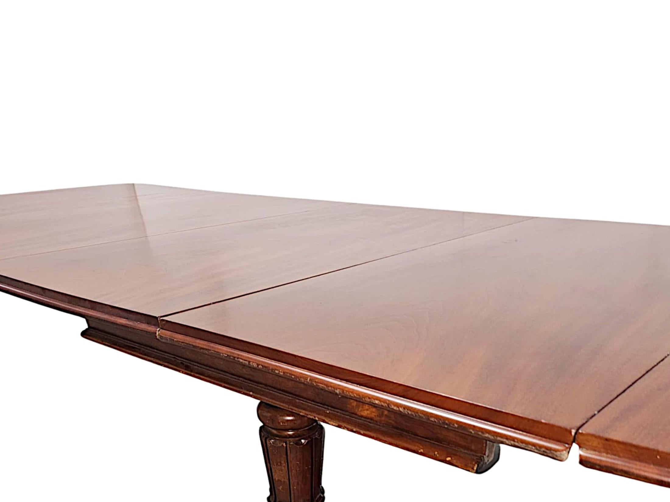 Brass A Very Rare Massive Early 19th Century William IV Country House Dining Table For Sale