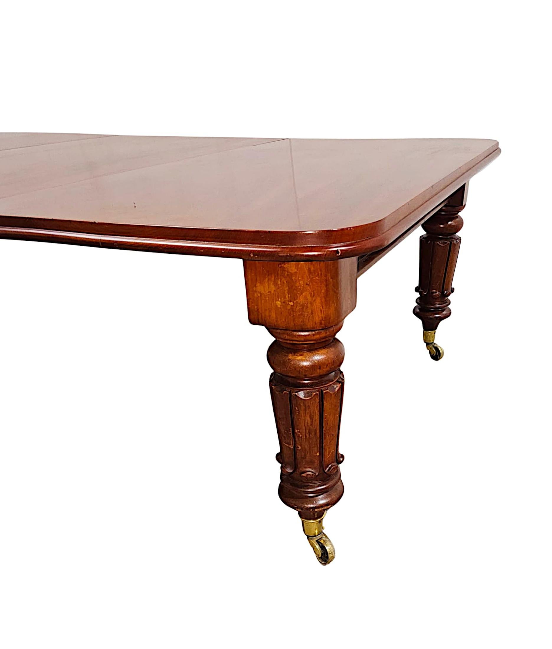 A Very Rare Massive Early 19th Century William IV Country House Dining Table For Sale 1
