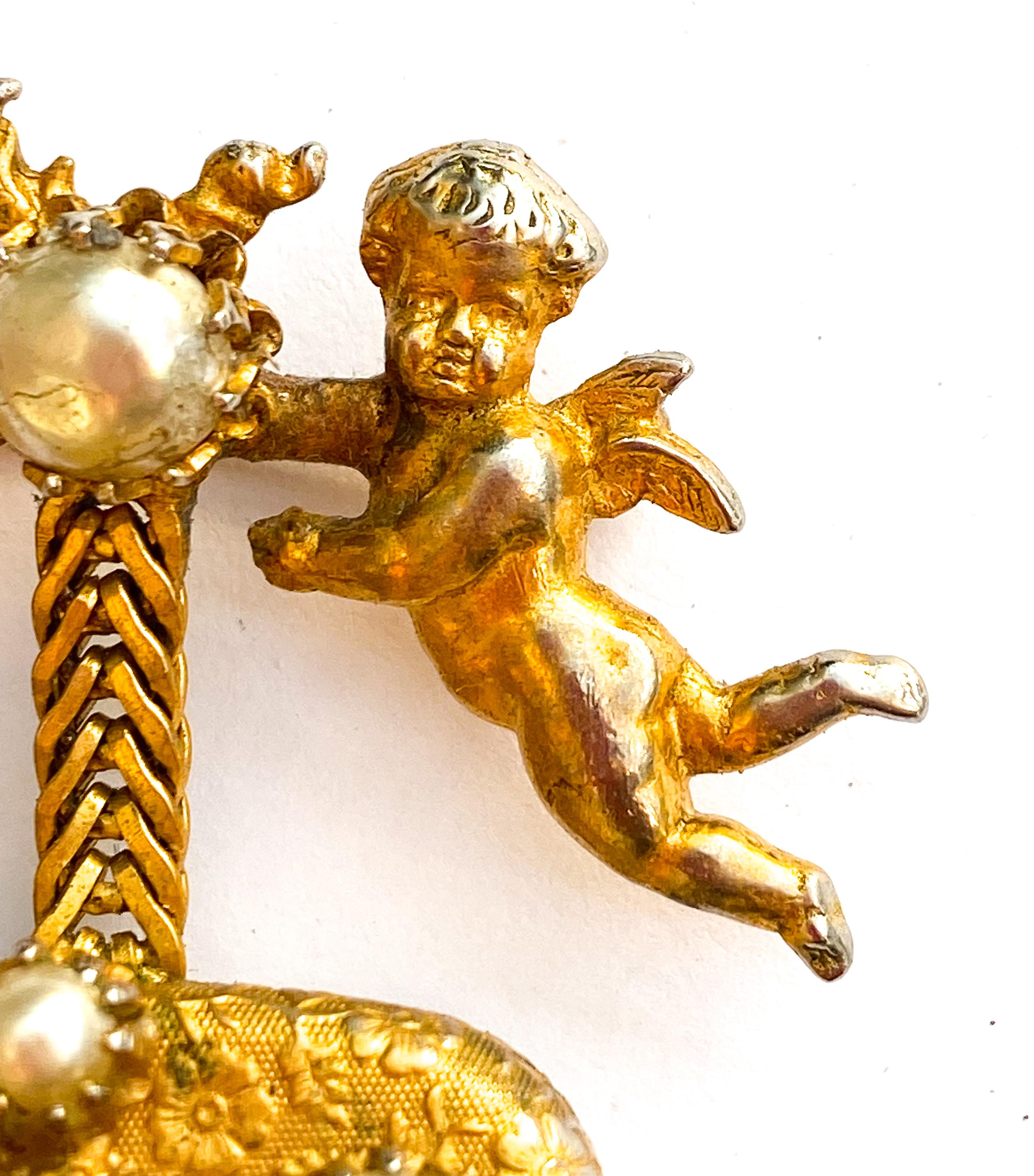 A very rare 'musical box' pendant brooch, Christian Dior by Mitchel Maer, c1954. 3