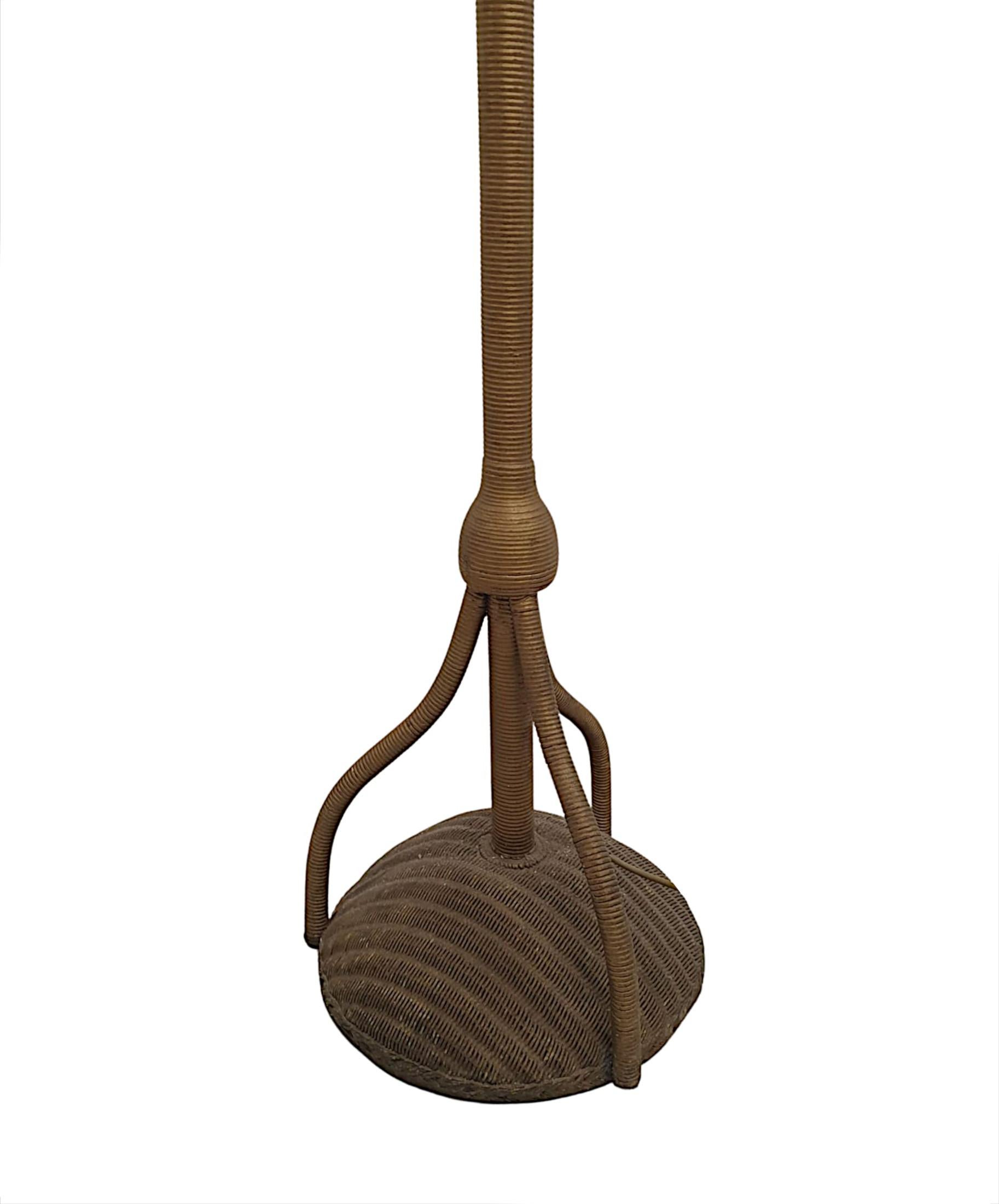 lloyd loom standard lamp