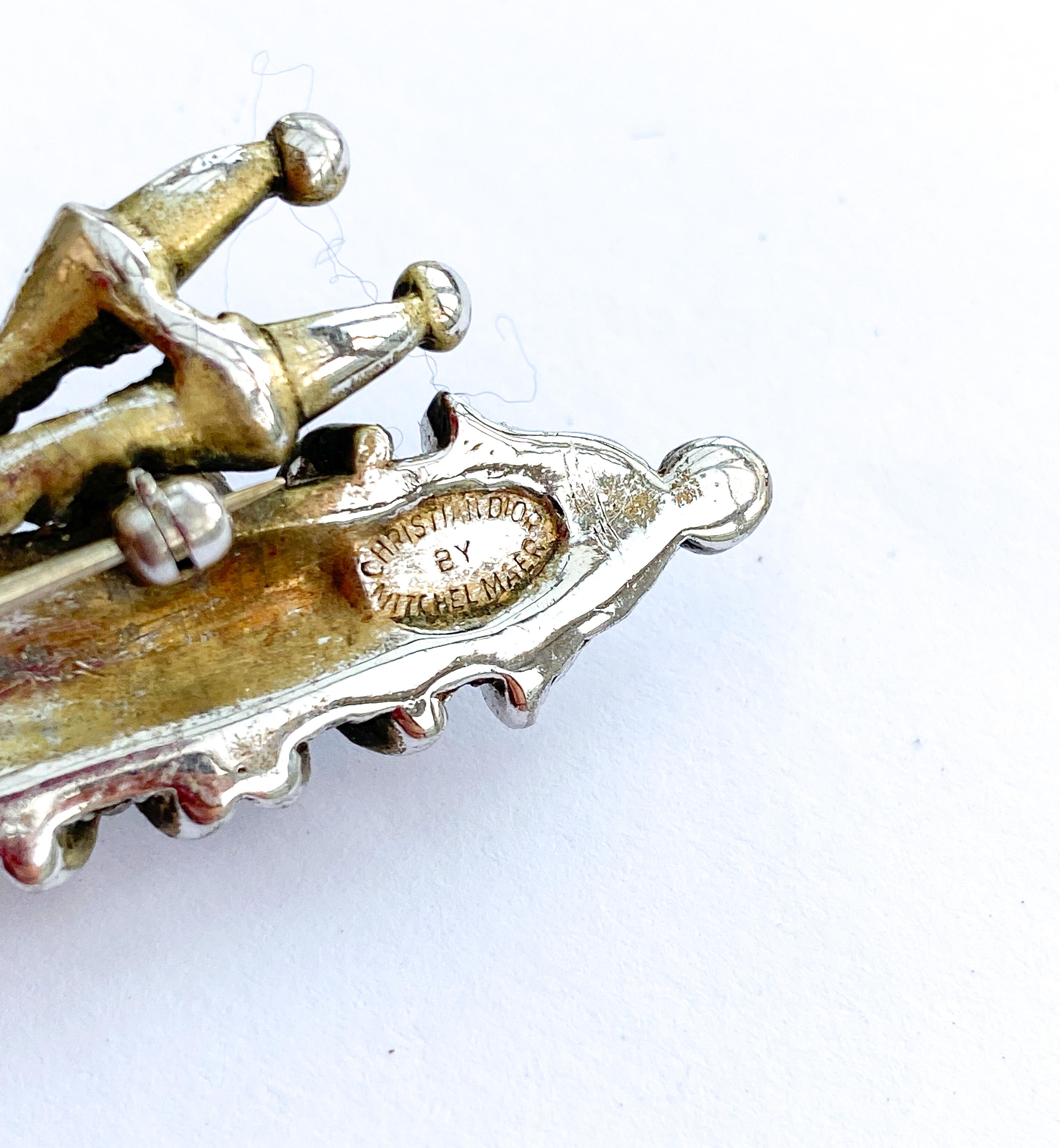 A very rare ornate 'quiver' brooch, Christian Dior by Mitchel Maer, early 1950s For Sale 4