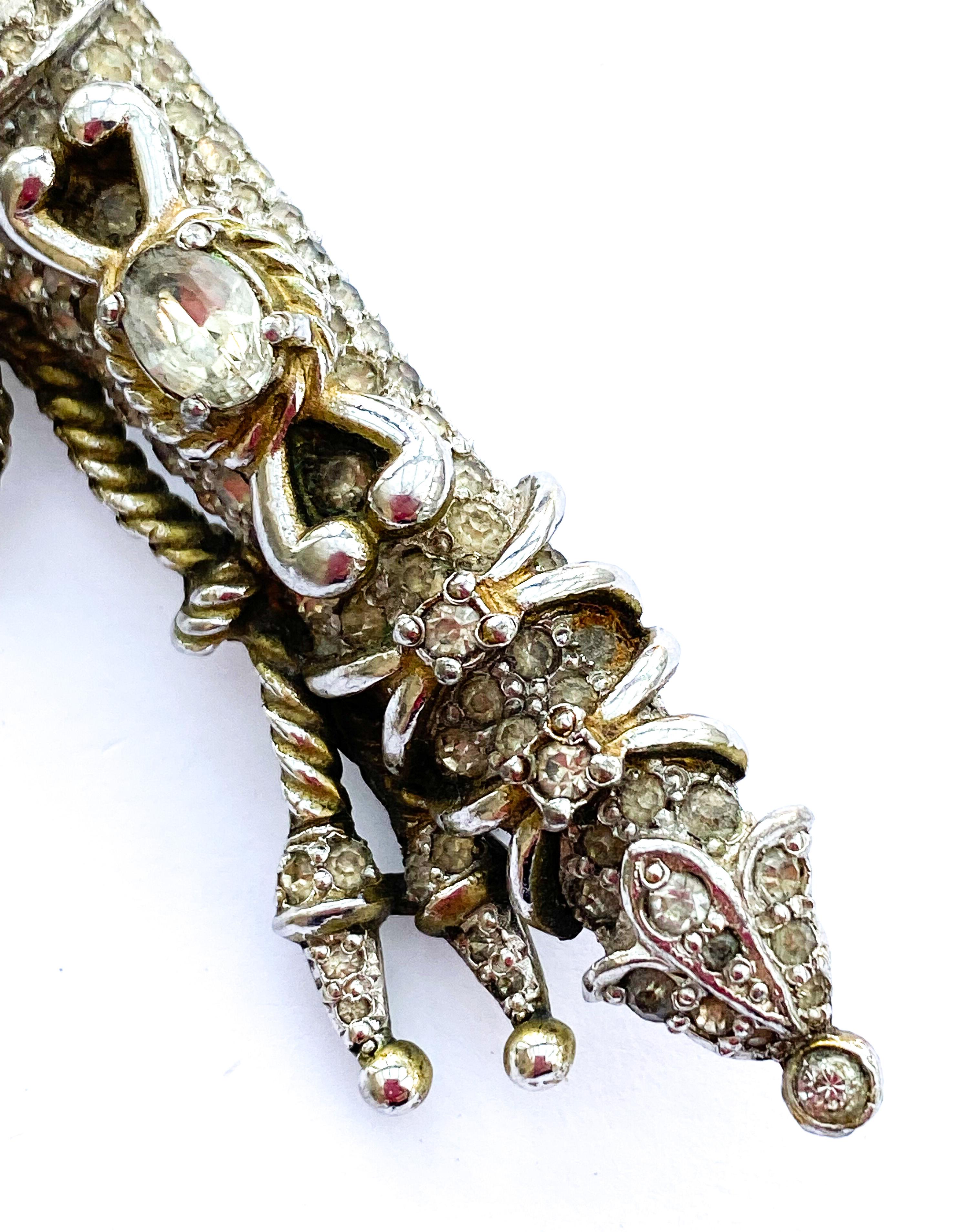 A very rare ornate 'quiver' brooch, Christian Dior by Mitchel Maer, early 1950s For Sale 1