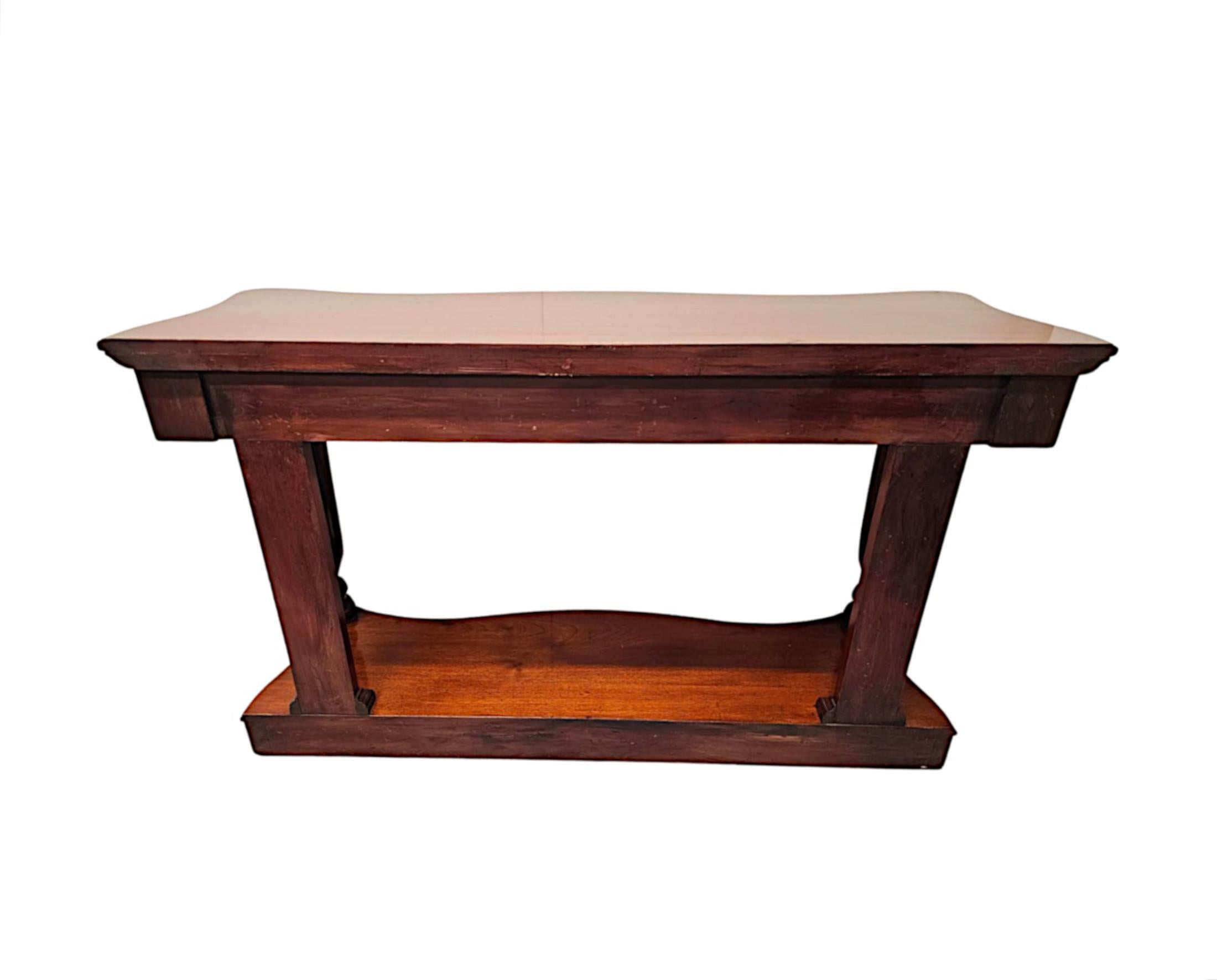 A Pair of 19th Century Cabriole Leg Console Tables For Sale 2