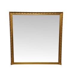 A Very Rare Pair of Early 20th Century Large Size Giltwood Overmantel Mirrors