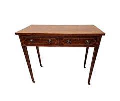 A Very Rare Pair of Edwardian Inlaid Side or Console Tables