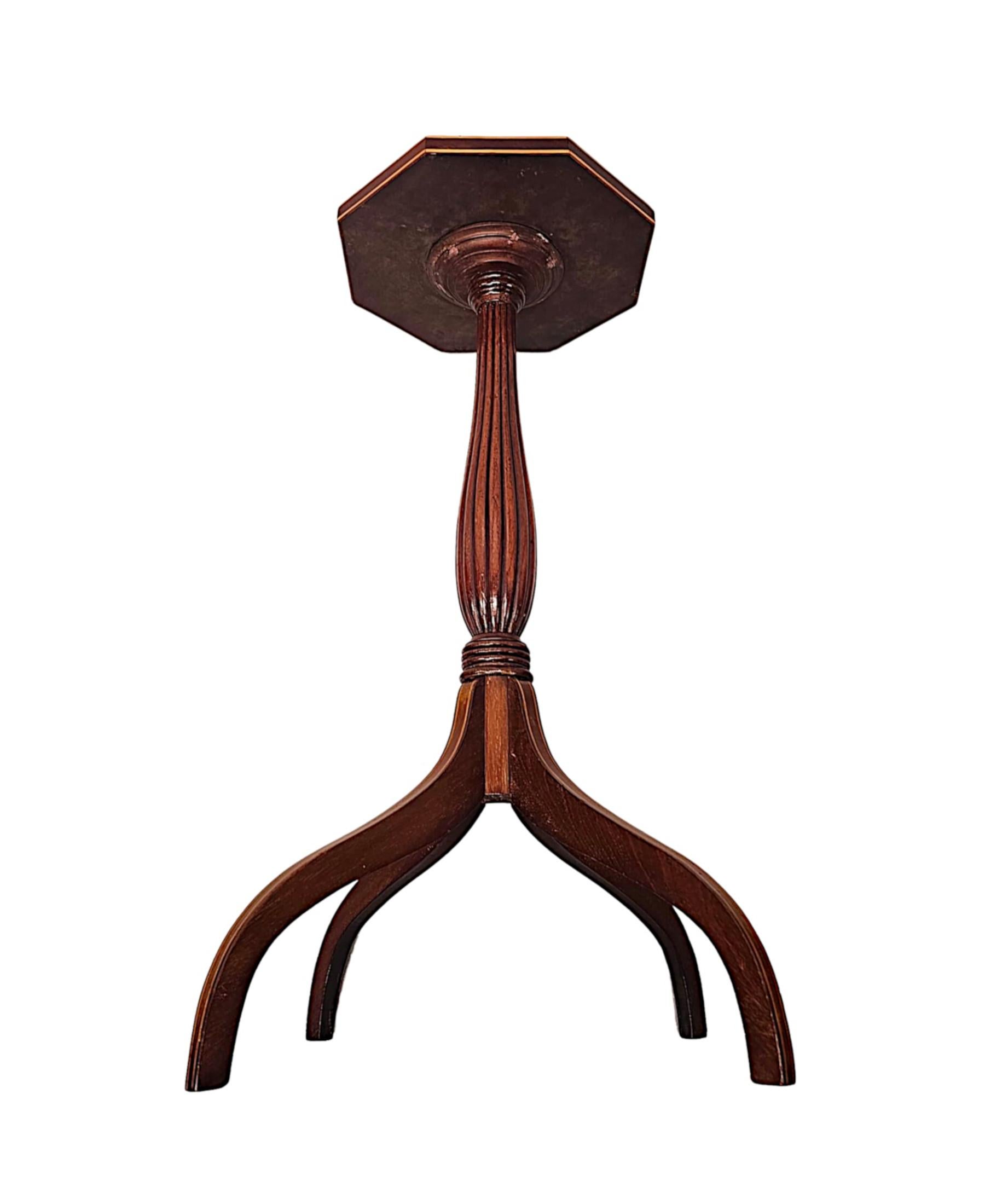 A Very Rare Pair of Edwardian Inlaid Tall Wine Tables For Sale 2