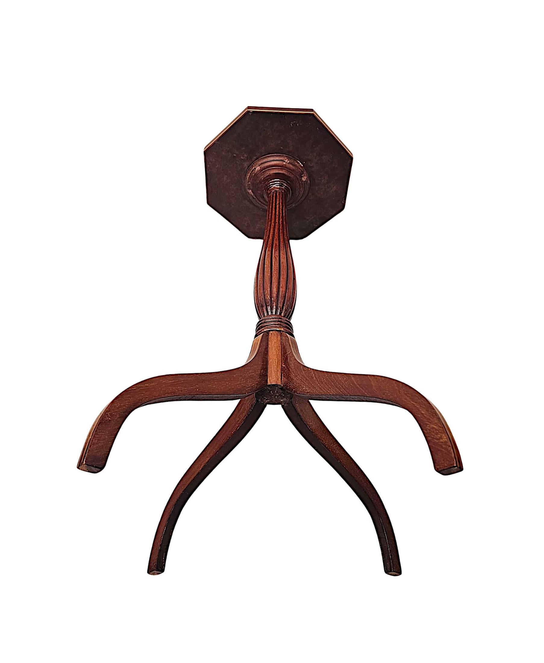 A Very Rare Pair of Edwardian Inlaid Tall Wine Tables For Sale 3