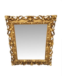 A Very Rare Pair of Late 19th Century Giltwood Framed Mirrors