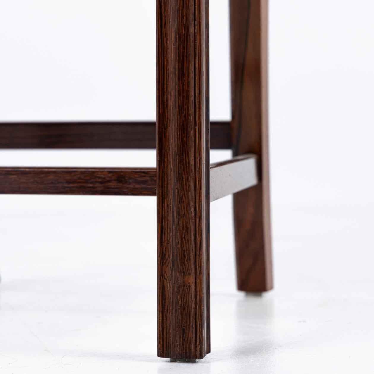 Patinated A very rare set of Rio rosewood Barcelona chairs by Kaare Klint For Sale