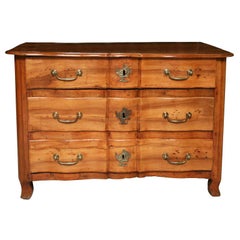 A Very Rare Three-Drawer Louis XV  Olive Wood Commode